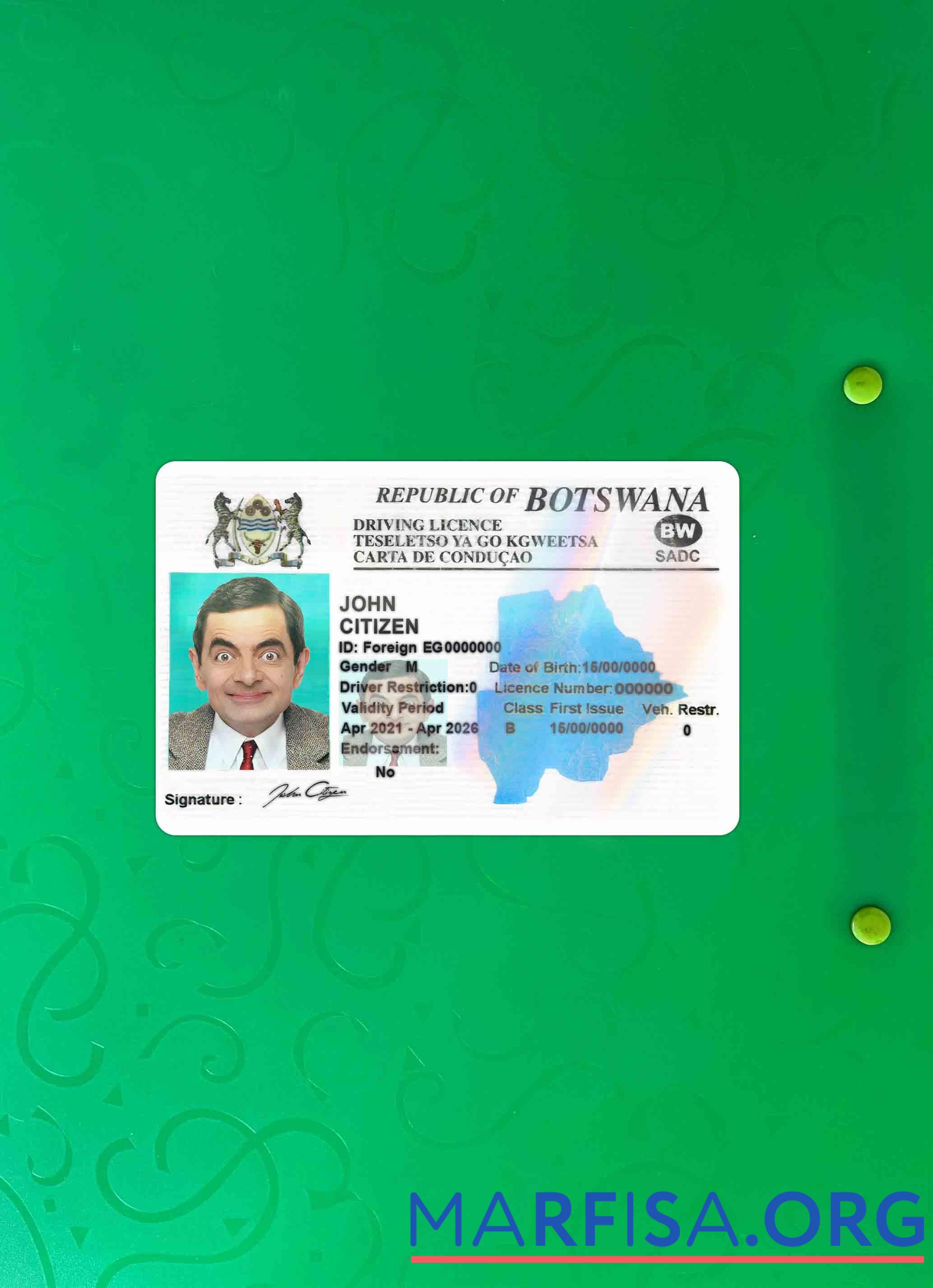 Realistic Botswana dl photolook template